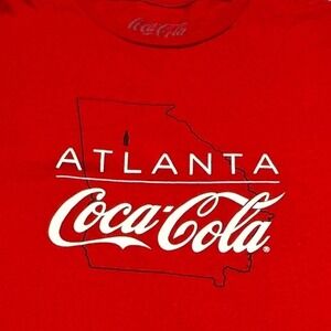Coca-Cola Shirt Men's Size XL Atlanta Georgia Graphic T-Shirt Red Short Sleeve